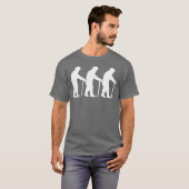 3 opa's Langzaam Gaan Silhouetdrie Vrienden Fun T-shirt (Voorkant volledig)