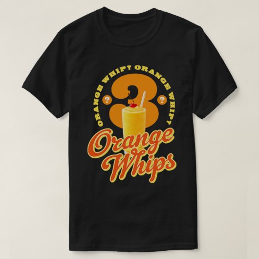3 Oranje zwepen T-shirt (Design voorkant)