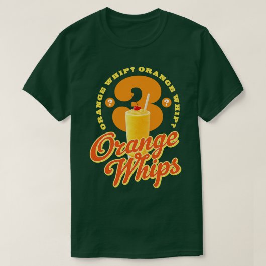 3 Oranje zwepen T-shirt (Design voorkant)