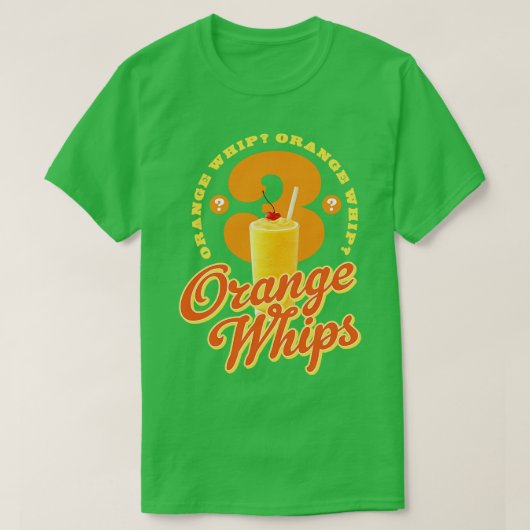 3 Oranje zwepen T-shirt (Design voorkant)