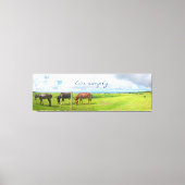 3 Paarden Foto trryptic Live Eenvoudig script graz Canvas Afdruk (Voorkant)