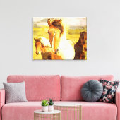*~* 3 Paarden - Mustangs Mountains AR22 Paardenkun Canvas Afdruk (Insitu (Woonkamer))