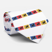 3-Paardrijders Stropdas (Opgerold)