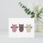 3 PAARSE BRIEFKAART (Staand voorkant)