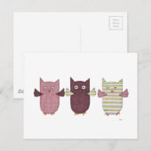 3 PAARSE BRIEFKAART (Voorkant / Achterkant)