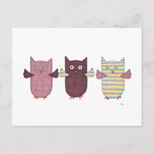 3 PAARSE BRIEFKAART