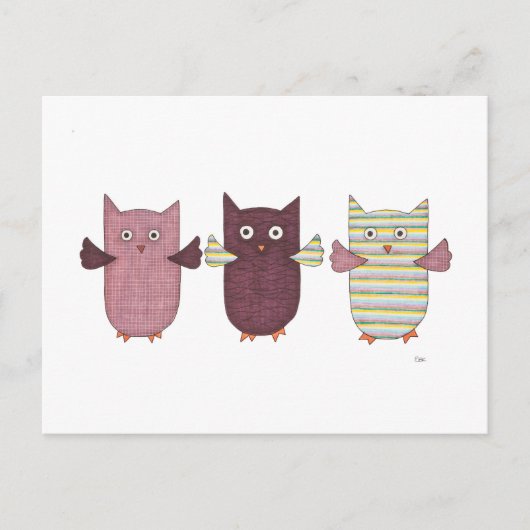 3 PAARSE BRIEFKAART (Voorkant)