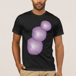 3 Paarse Moons Snowman Lavender Fantasy 3D Artsy T-shirt