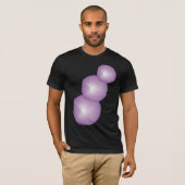 3 Paarse Moons Snowman Lavender Fantasy 3D Artsy T-shirt (Voorkant volledig)