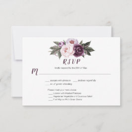 #3 Paarse Plum Pink Pioenrozen Boeket Menu Keuze