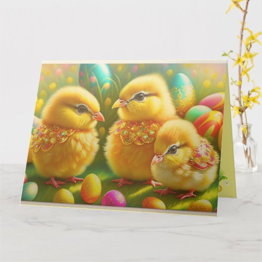 3 Paaskip Collectie Kaart (Gele Bloem)