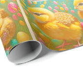 3 Paaskip en Collectie van eieren Cadeaupapier (Rol Hoek)