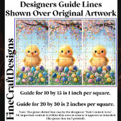 3 Paaskuikens & Eieren, Groep 5 CC5 Decoupage Tissuepapier