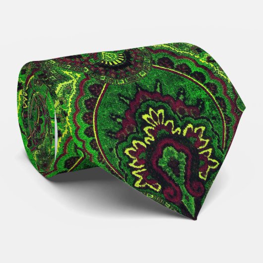 3 Paisley Mega Stropdas (Opgerold)
