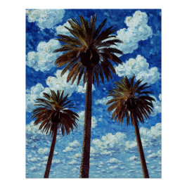 3 palmen perfect poster