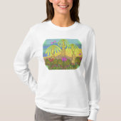 3 Palms Oasis Art Hoodie T-shirt (Voorkant)