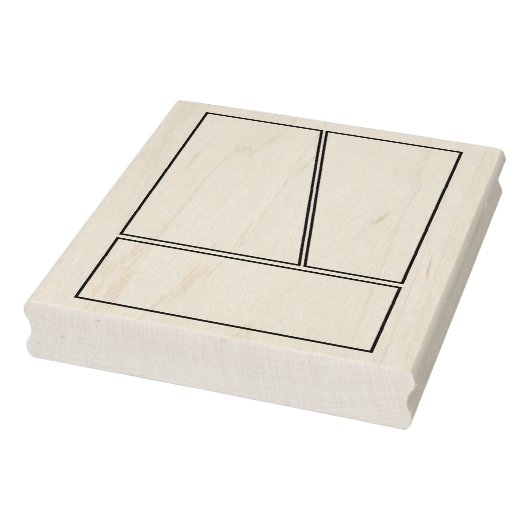 3 paneel 2-1 leeg comic achtergrondpaneel rubberstempel (Stempel)