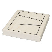 3 paneel Dynamisch leeg comic achtergrondpaneel Rubberstempel (Stempel)