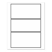 3 paneel Lege Comic Achtergrond paneel Rubberstempel (Afrduk)