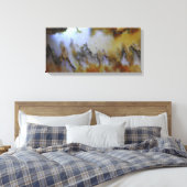 3-panelfoto van Natural Mossy Agate Canvas Afdruk (Insitu (Slaapkamer))