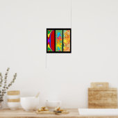 3-panelkleur poster (Keuken)