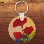 3 papavers sleutelhanger (Voorkant)