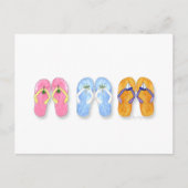 3 Paren Teenslippers Briefkaart (Voorkant)