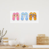 3 Paren Teenslippers Posters en Prints (Keuken)