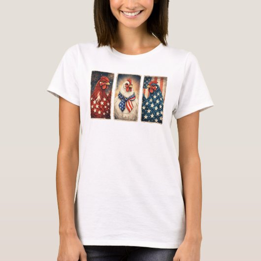 3 Patriottische Kippen T-shirt (Voorkant)