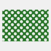3 PC Coördinerende Groene Team Kleuren Basketballe Inpakpapier Vel (Voorkant 2)