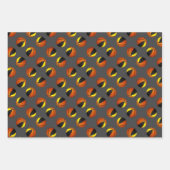 3 PC Coördinerende Zwarte Gouden Basketballen Inpakpapier Vel (Voorkant 3)