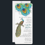 3 Peacock Feathers Art Deco Wedidng Invite Kaart<br><div class="desc">Peacock Wedding Invitations Art Nouveau Peacock Bird Parade Wedding - zie meer vogelproducten Paisley Peacock Colors of Fuchsia en Limoen Paisley Wedding Invitation - Paisley Peacock Colors Wedding Invitations, RSVP, Save the Date and Direction and Reception Kaarten.</div>