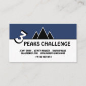 3 Peaks Challenge, Visitekaartje voor bergbeklimme (Voorkant)