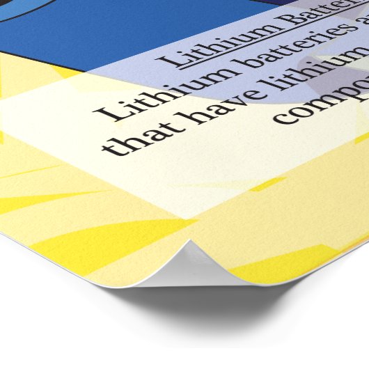 3. Periodieke tabel van de elementen lithium (Li) Poster (Hoek)