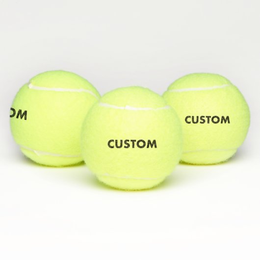 3 Personalized Custom Tennis Balls Blank Template Tennisballen (Multi)