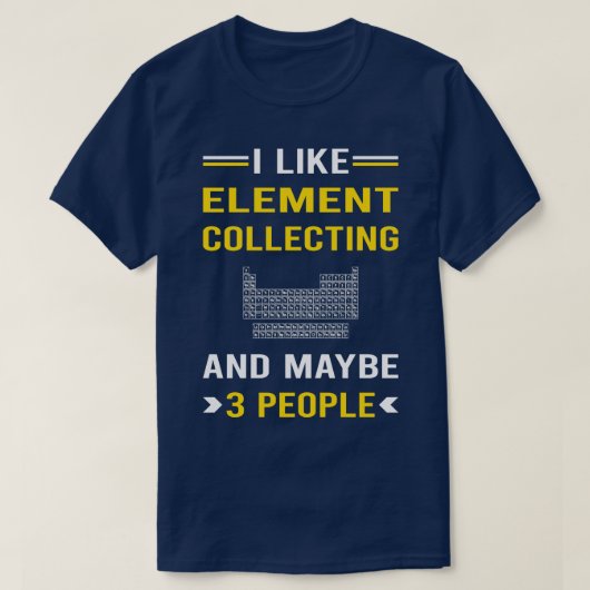 3 personen element verzamelen elementen t-shirt (Design voorkant)