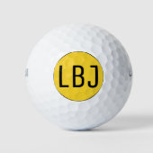 3 Persoonlijke Golf Balls Jouw tekst of Initiaal Golfballen (Voorkant)