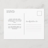 3 Photo Arch Navy Blue Save the Date Briefkaart (Achterkant)