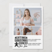 3 Photo Christmas Cookies for 2 Pregnancy Feestdagenkaart (Voorkant)