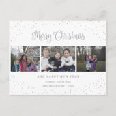 3 Photo Collage Calligrafie Feestdagenkaart (Voorkant)