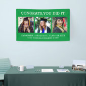 3 Photo Collage Congrats Afstuderen Afstuderen Gre Spandoek (Beurs)