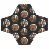 3 Photo Collage Half Brick Pattern - zwarte cirkel Voetbal (Enkel)