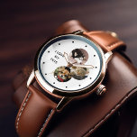 3-Photo Collage Pet Parent Personalized Watch Horloge<br><div class="desc">Huisdieren laten pootafdrukken achter in je hart. Geef je favoriete huisdierenfoto's weer met dit prachtige gepersonaliseerde horloge perfect voor 's werelds beste huisdier mama / papa.</div>
