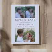 3 Photo Collage Wedding  Save The Date