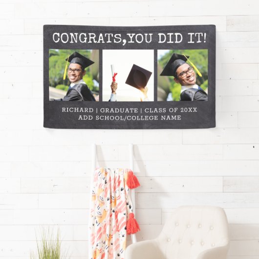 3 Photo Congrats Afstudeerder 2022 Afstuderen Chal Spandoek (Insitu)