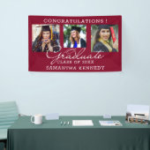 3 Photo Congratulations Graduate Graduation Maroon Spandoek (Beurs)