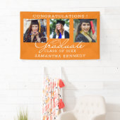 3 Photo Congratulations Graduate Graduation Orange Spandoek (Insitu)