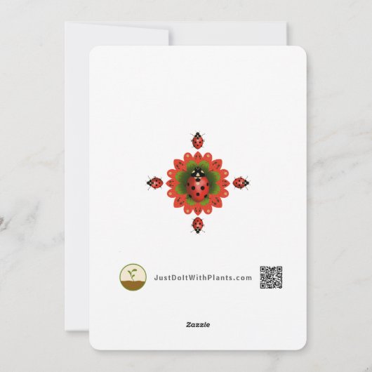 3 Photo Holiday Red + Green Christmas Tree Card Feestdagenkaart (Achterkant)