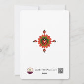 3 Photo Holiday Red + Green Ladybug Christmas Card Feestdagenkaart (Achterkant)