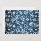 3 PHOTO Kerstmis Rustisch Blue Wood Greeting Feestdagenkaart (Achterkant)